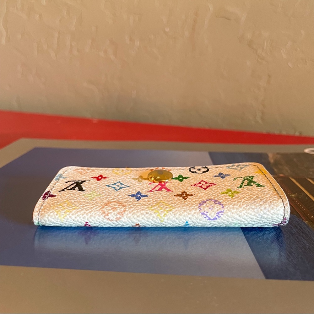 Louis Vuitton‎ Multicolor Monogram 4 Key Case Authentic Pink Green Blue Purple - Picture 3 of 13